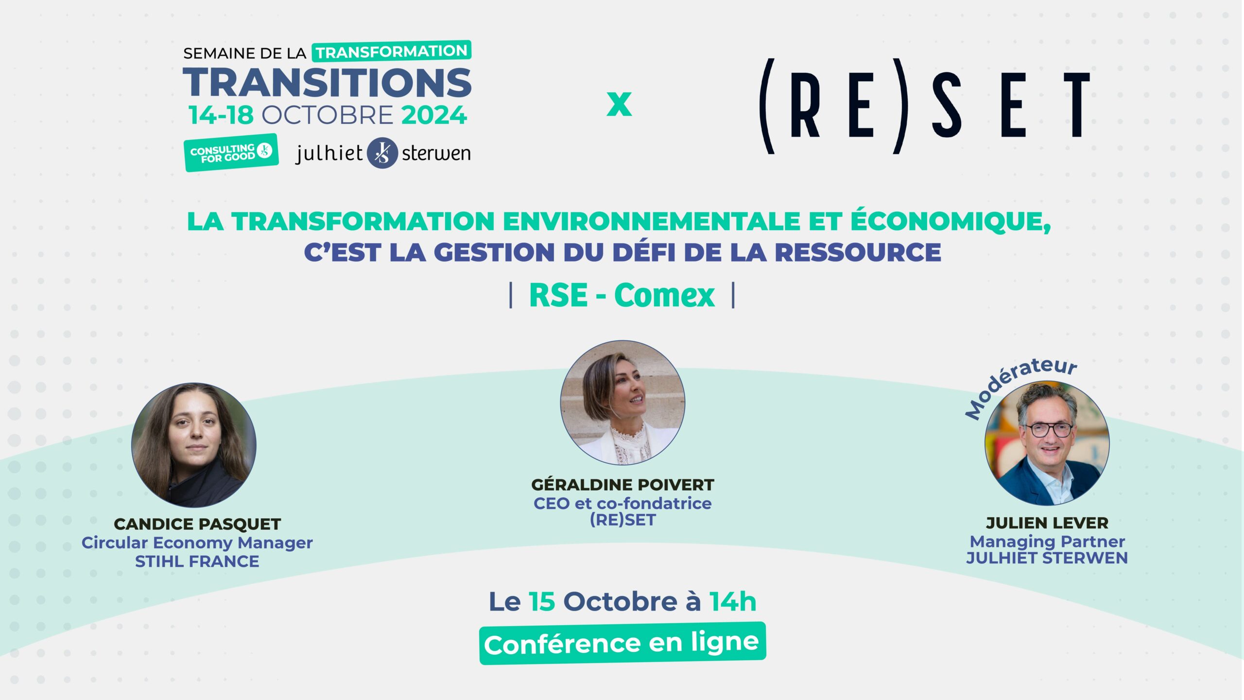 Webinaire 2 RESET - la transfo environnementale et éco